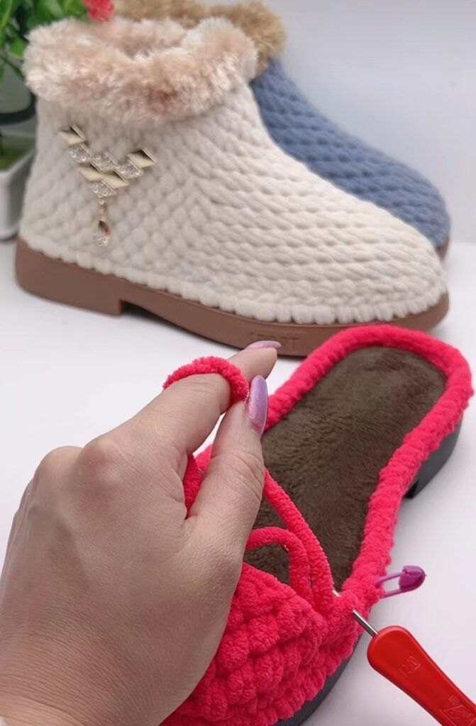 Handmde Crochet shoes for women knitting booties