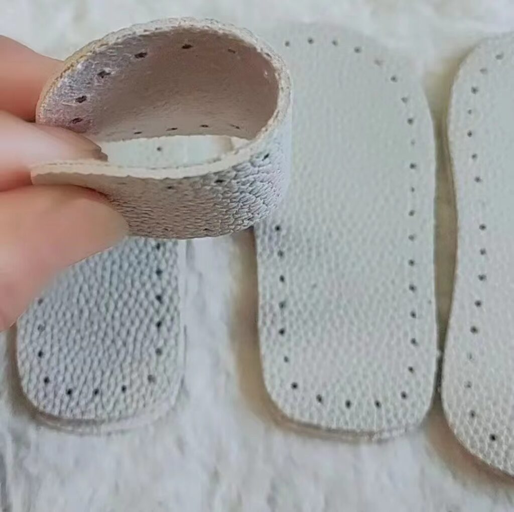 leather sole for crochet infant boots