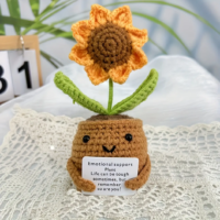 Handmade crochet plant in pot for crochet give for mom