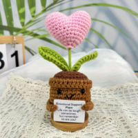 Crochet Plant in Pot Artifical Crochet Gifts - 图片 5