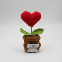 crochet plants with heart top