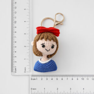 size of wholesale crochet key chain valentine day's gift for lovers