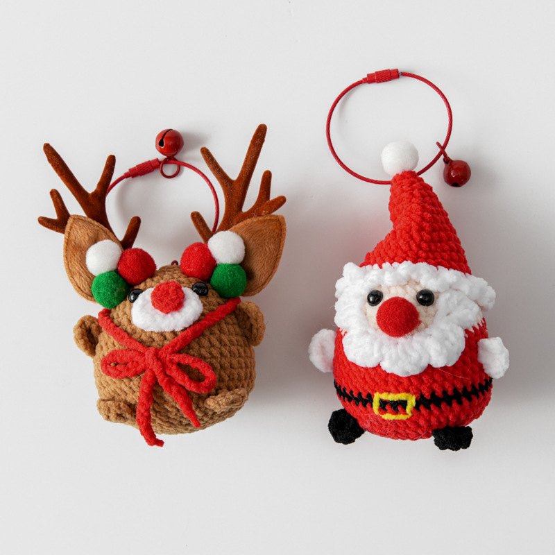 wholesale crochet key chain handmade knit key rings supplier