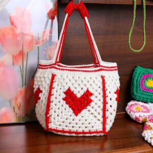 crochet shopping bags tote bag knit beach bags