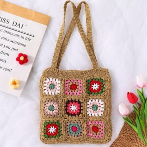Handmade knit bags for women crochet tote bags