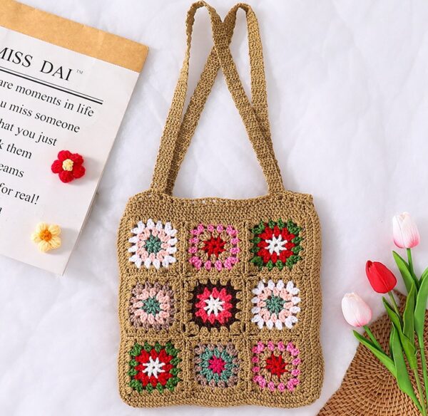 Handmade knit bags for women crochet tote bags