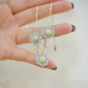 Handcrafted Mini Crochet Bracelets with Floral Ornaments – Micro Crochet Bracelets Factory