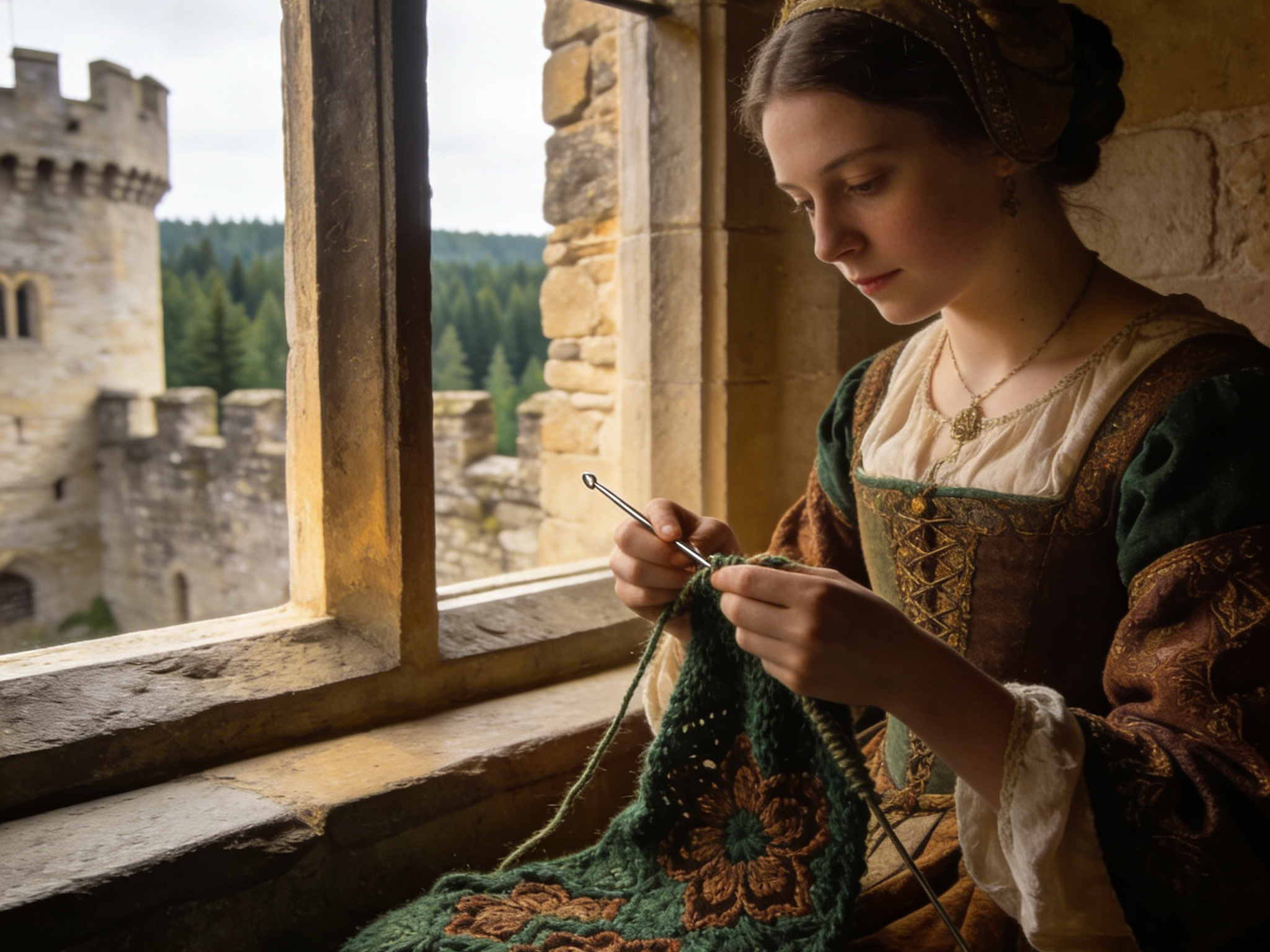 A schematic diagram of the development of crochet art, showing the crochet craft systems in different regions, reflecting the cultural genes and life wisdom of the handicraft art.