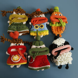 Colorful Crochet Key Cover Wholesale Collection Vibrant handmade crochet key bags perfect for wholesale